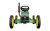 Gokart BERG Buddy John Deere – widok z przodu, logo John Deere na masce, zielona rama, żółte akcenty.