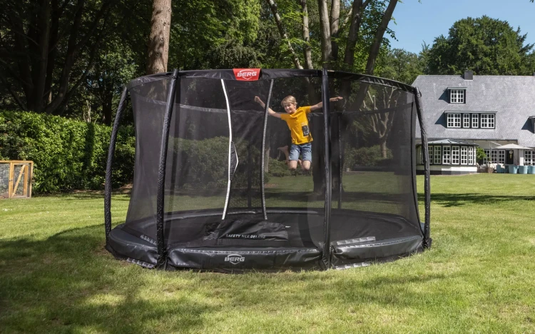 Trampolina BERG Champion InGround 430 Grey + Safety Net Deluxe